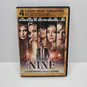 Nine DVD Musical Movie Rob Marshall Daniel Day-Lewis Nicole Kidman Widescreen